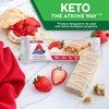 image:imageAtkins Blueberry Greek Yogurt Flavor High Protein Bar 15g Protein 3g Sugar 5g Net Carb High Fiber Snacks Keto Friendly Protein Bars 4 Count Pack of 6Strawberry Shortcake