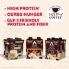 image:imageAtkins Coffee Lovers Protein Shake Variety Pack Mocha Latte Caf Caramel and Caf au Lait Flavored Protein Shakes 15g Protein 3g Fiber GLP1 Friendly 12 CountMocha Latte  Caf au Lait  Caf Caramel