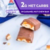 image:imageAtkins Endulge Milk Chocolate Caramel Squares Dessert Favorite Good Source of Fiber 1g Sugar 90 CountCaramel Nut Chew Bar
