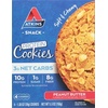 image:imageAtkins Peanut Butter High Protein Cookie Keto Snacks 3g Net Carb 1g Sugar Low Sugar Snacks Low Carb Treats 4 CountPeanut Butter