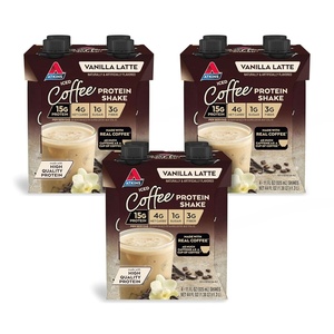 image:imageAtkins Coffee Lovers Protein Shake Variety Pack Mocha Latte Caf Caramel and Caf au Lait Flavored Protein Shakes 15g Protein 3g Fiber GLP1 Friendly 12 CountVanilla Latte
