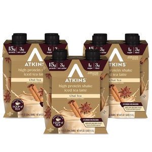 image:imageAtkins Coffee Lovers Protein Shake Variety Pack Mocha Latte Caf Caramel and Caf au Lait Flavored Protein Shakes 15g Protein 3g Fiber GLP1 Friendly 12 CountChai Tea Latte